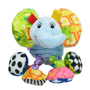 1pcs Sozzy Multifunctional Baby Toys Animal Plush Toys Rattles Mobiles Soft Cotton Infant Pram Stroller Car Rattles Hanging