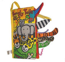 Jollybaby Baby Toys Infant Kids Early Development Cloth Books Learning Education Unfolding Activity Books Animal Tails Style