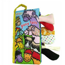 Jollybaby Baby Toys Infant Kids Early Development Cloth Books Learning Education Unfolding Activity Books Animal Tails Style