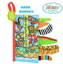 Jollybaby Baby Toys Infant Kids Early Development Cloth Books Learning Education Unfolding Activity Books Animal Tails Style