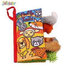 Jollybaby Baby Toys Infant Kids Early Development Cloth Books Learning Education Unfolding Activity Books Animal Tails Style